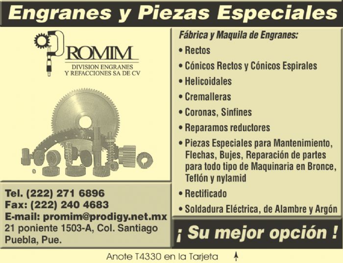 Fabricación de Piezas Especiales